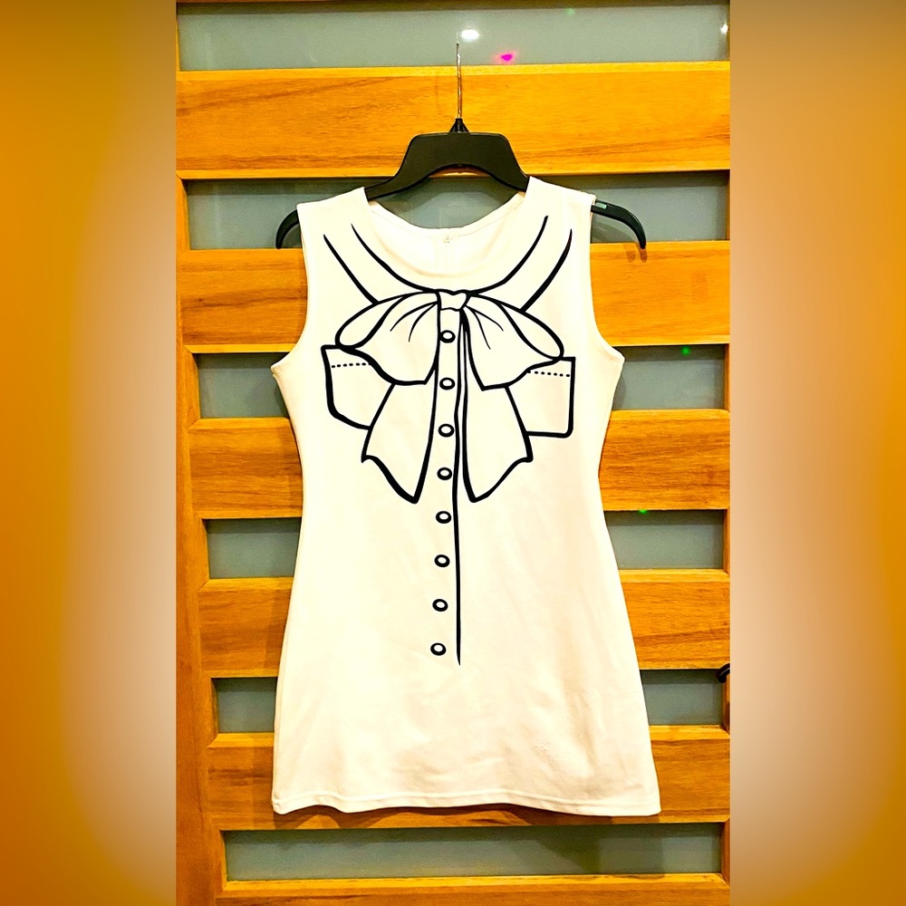 Retro trompe l’oeil style Shift Dress